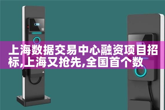 上海数据交易中心融资项目招标