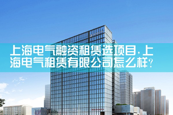 上海电气融资租赁选项目