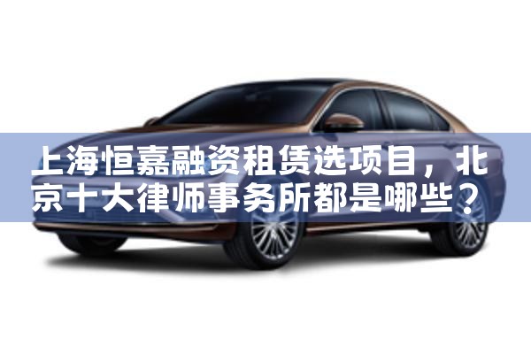 上海恒嘉融资租赁选项目