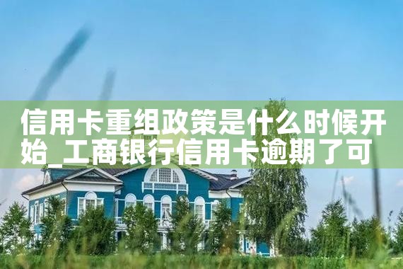 信用卡重组政策是什么时候开始