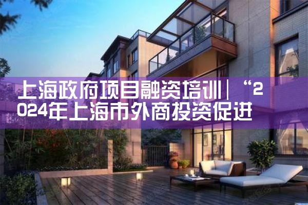 上海政府项目融资培训
