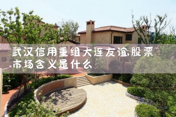 武汉信用重组大连友谊