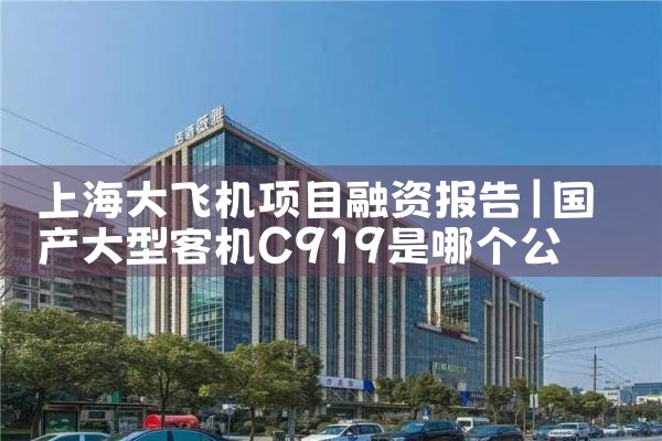 上海大飞机项目融资报告
