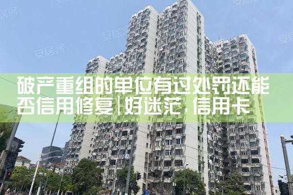 破产重组的单位有过处罚还能否信用修复