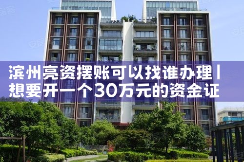 滨州亮资摆账可以找谁办理