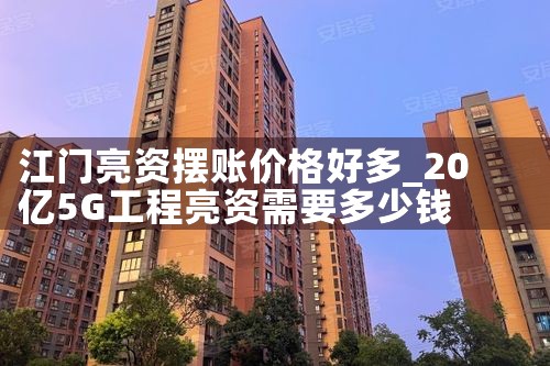 江门亮资摆账价格好多