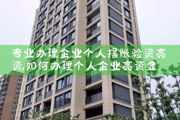 甘南亮资摆账办理流程及时间