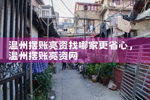 温州摆账亮资找哪家更省心