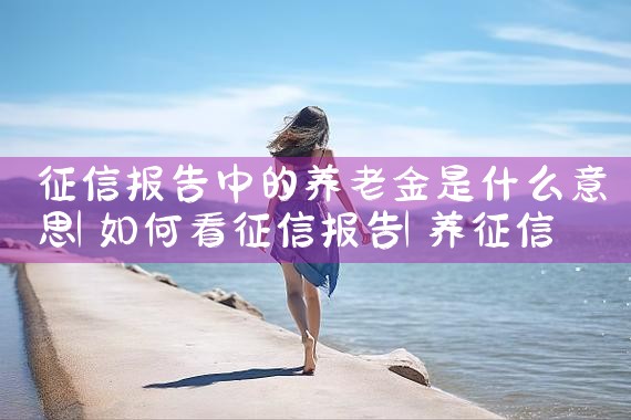 征信报告中的养老金是什么意思|养征信|债务重组