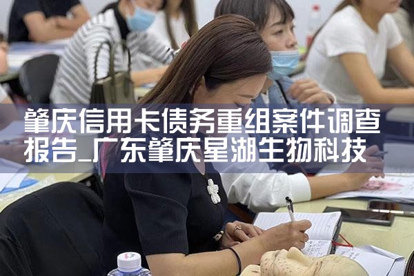 肇庆信用卡债务重组案件调查报告
